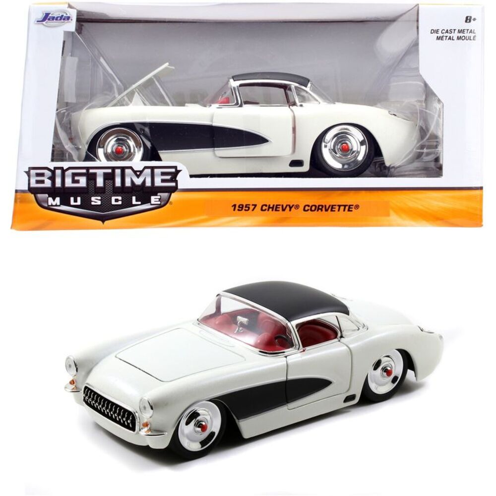Big Time Muscle - 1:24 1957 Chevy Corvette Die-Cast Car COLLECTIBLES